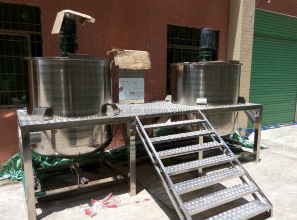 Cheap 6000L Hand Sanitizer Mixer Machine Bottom Homogenizer With Frequency Inverter for sale