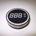 Round Shape Common Cathode 7 Segment Display Easy Assembly For Temperature