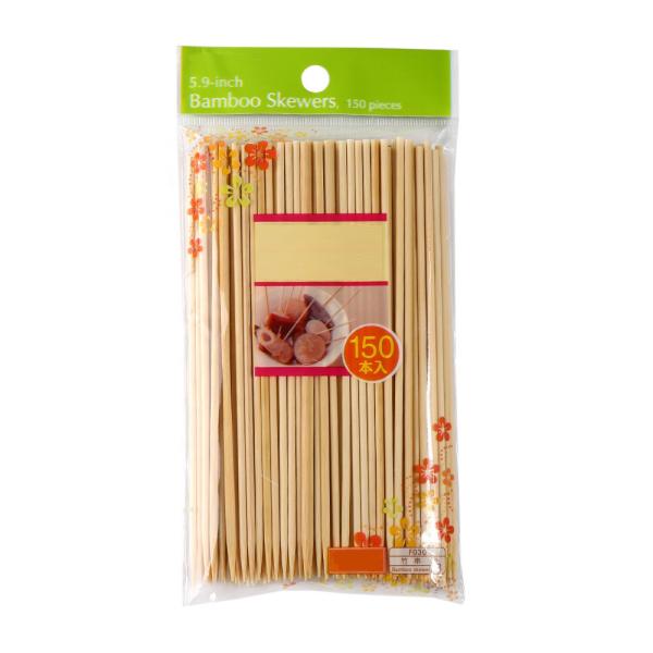 Cheap Disposable Bamboo Barbecue Skewers , Pointed Wooden Bbq Skewers Fruit Sharpen for sale