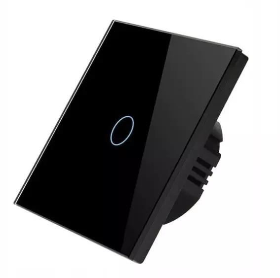 Cheap Glomarket Tuya Wifi 1 Gang Wireless Controller Switch Wall Glass Panel Touch Electrical Interructor With Google Alexa for sale
