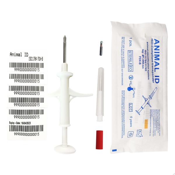 Cheap 1.4*8mm White Iso Standard Microchip For Dogs / Cat for sale