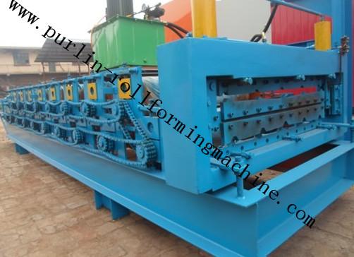 Cheap High Efficiency Double Layer Cold Roll Forming Machine for Roofing Tile / Wall Panel for sale