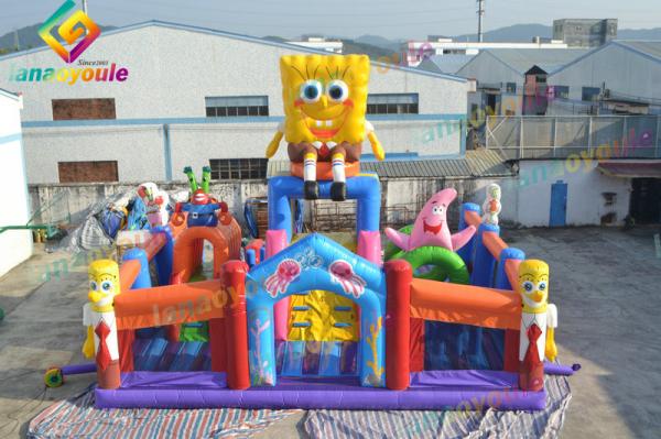 Cheap OEM Interesting Amusement Inflatable Play Park / Kids Blow Up Castle for sale