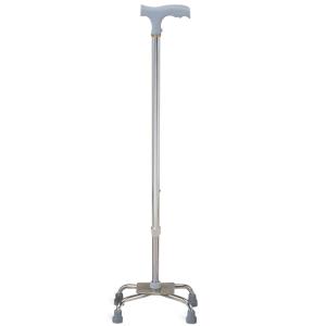 Best Bright Silver Adjustable Folding Walking Stick OEM ODM Steel Crutches Walking Aid wholesale