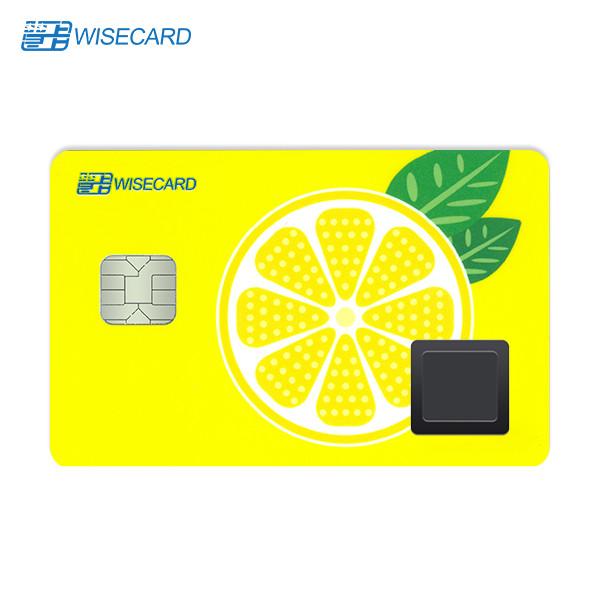 Cheap Pin Code Secure Biometric EMV Card For Business Solution for sale