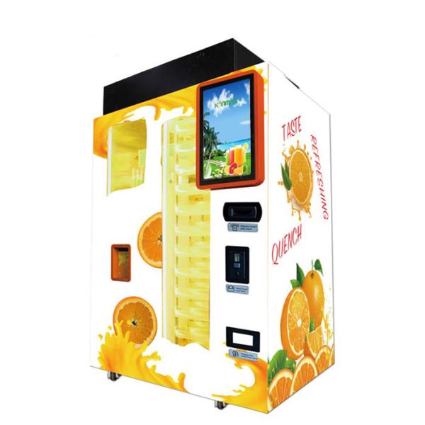 Cheap Auto Fresh Orange Juice Cold Pressed Vending Machine With Display Screen for sale