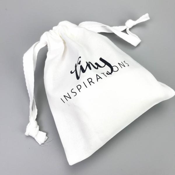 Cheap Cotton Strings 12*12cm 8oz Canvas Drawstring Bag for sale