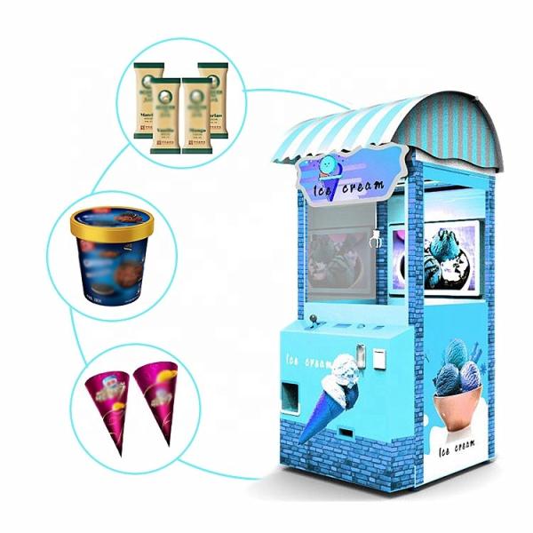 Cheap Hardware Material Refrigerated Vending Machine /  Ice Cream Claw Machine for sale