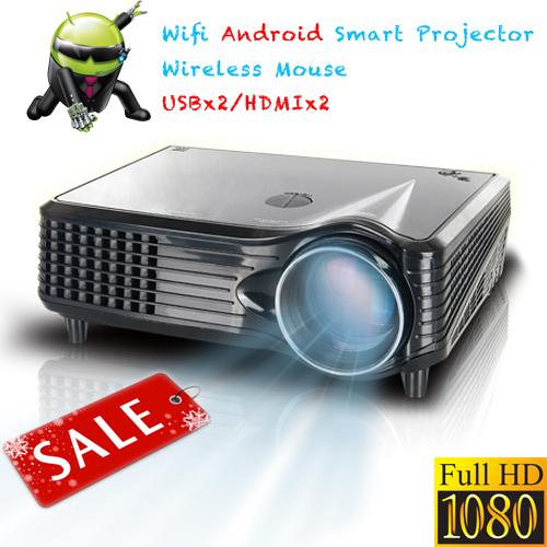 Cheap Professional Good quality LCD LED video projector Android HDMI USB SD for 3D Home Cinema for sale