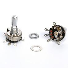 Single Turn Carbon Composition Potentiometer Rotary Type With Switch RV17-K2