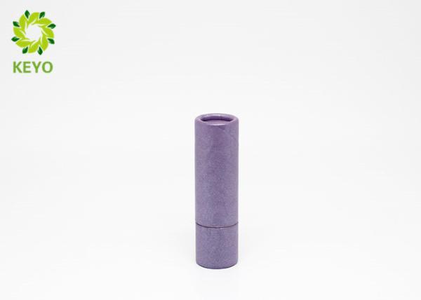 Cheap Custom Made Empty Lipstick Containers , Handmade Paper Lip Balm Tubes for sale