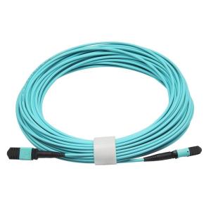 Best OM3 MPO / MTP To MPO / MTP Fiber Patch Cord 12 Core Multi Mode wholesale