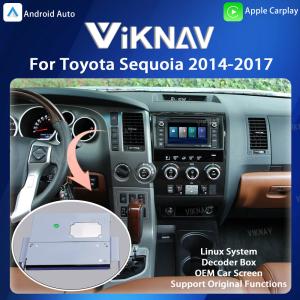 Best Viknav Linux System Decoder Box Apple Android Wireless Auto CarPlay For Toyota Sequoia 2014-2017 wholesale