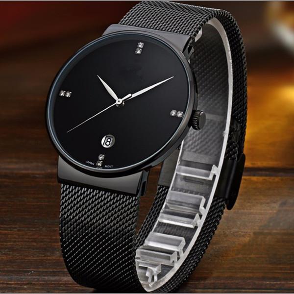 Cheap 3ATM Luxury VJ42B Movement Quartz Rose Gold Watch With SS Strap for sale