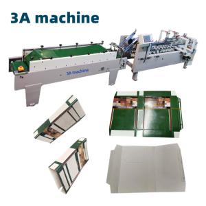 Automatic Carton Folder Gluer Machine with High Speed Flexo Printer and Video Feedback