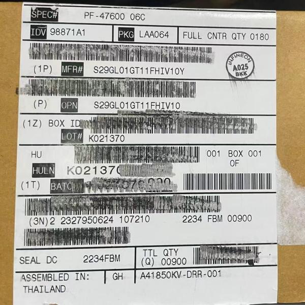 Cheap 1gbit EEPROM Memory S29GL01GT11FHIV10 Parallel 64FBGA IC Flash for sale