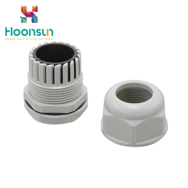 Cheap Dustproof Grey Nylon Cable Gland M63 Series Nickel Plating Surface For LED Lamp for sale
