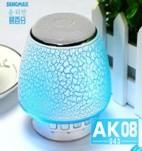 Bluetooth Speaker with colorful LED, MP3 support, Li-battery embeded, TF card U