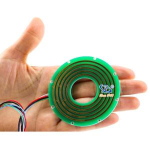 Best 2 Circuits Flat Pancake Slip Ring Large Dielectric Strength wholesale