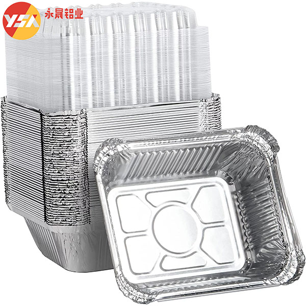 Small foil loaf pan product display