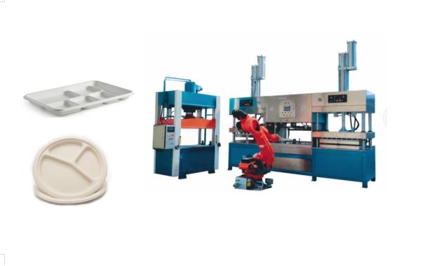 Cheap Biodegradable Pulp Molded Plate Production Line for sale