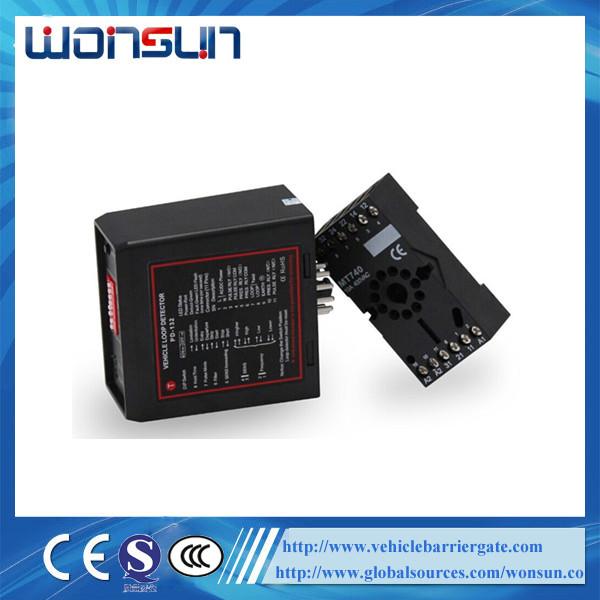 Cheap Black Automatic Barrier Gate Vehicle Loop Detector Single / Double for sale