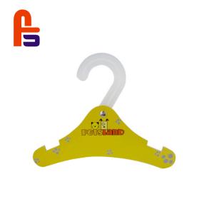 Recycled Thick Yellow Color Printed With Pothook  Custom Cardboard Hangers