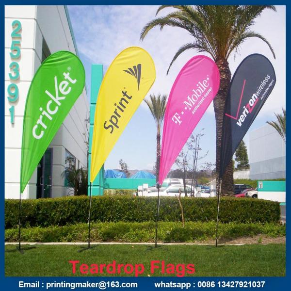 Cheap Custom Advertising Flying Teardrop Flags Banners for sale