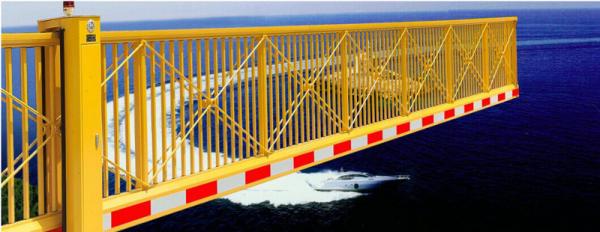 Cheap 433MHz Wireless Remote Control Cantilever Slide Gate With Trackless Operation for sale
