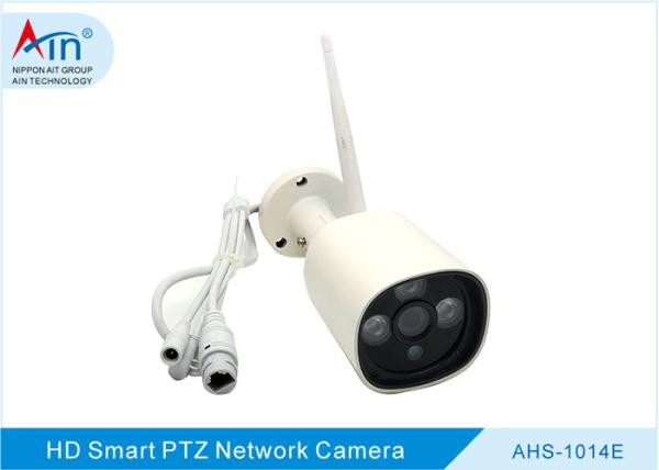 Cheap Auto Focus Wifi Outdoor Security Camera , Network Bullet Camera DC 12V/1A for sale