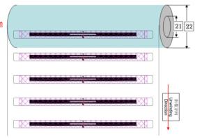 LAB7124 UHF RFID Library Label With Double Side Adhesive