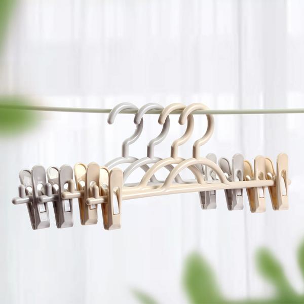 Cheap Domestic Rack Pants plastic trouser hangers with clips Without Trace for sale