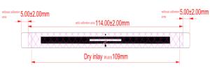 China Double Side Adhesive RFID Wet Inlay M4QT Chip Release Paper on sale