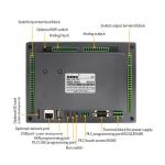 High Processing Speed HMI PLC All In One 2 Programming Port 7" TFT Low NPN