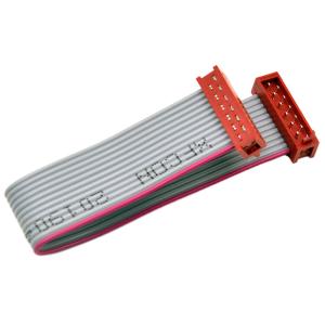 China 1.27mm Pitch IDC Cable Assemblies AMP 215083 Red Color Connector Micro Match 12P on sale