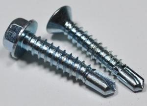 China Stainless Steel Flat Head Self Tapping Screws Six Lobe Self Drilling Wing TEK Screw on sale
