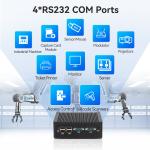 Dual LAN 4 COM Industrial Mini PC With Intel Celeron N2840 Processor And DDR3L