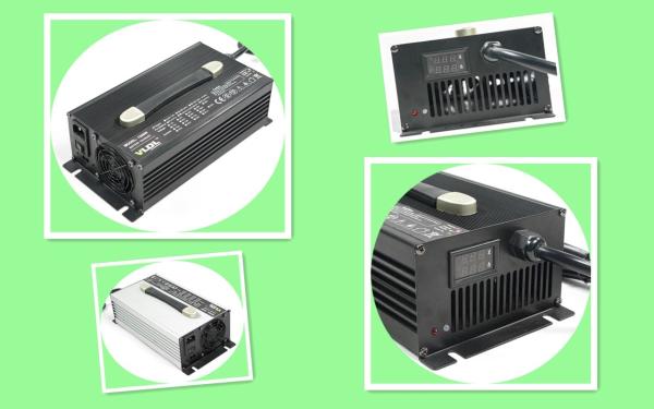 Cheap 3.5 KG E - Golf Cart Portable Charger 42V 20A With LCD Charging State Display for sale