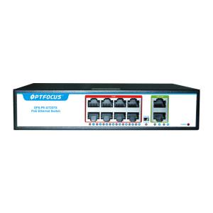 China Factory OEM 8 Port Ethernet POE Switch 8*10/100mbps POE Port+2*10/100/1000mbps UP-Link Port for CCTV on sale