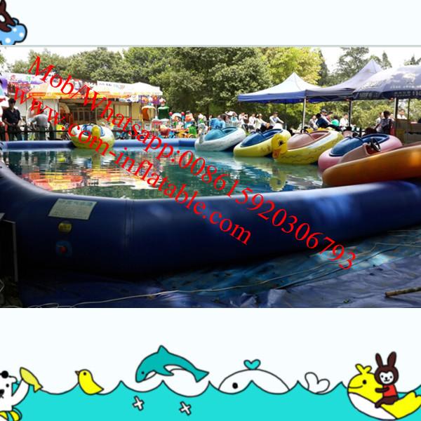 Cheap inflatable water slide pool inflatable bumper cars water pool for sale