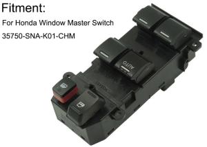 China Black Driver Side Power Window Switch Front Side 35750-SNA-K01 CHM 2014 on sale