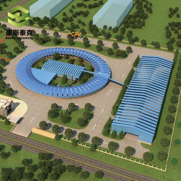 High Efficiency Halstec Rotary Tunnel Kiln CE ISO Brick Tunnel Kiln Easy Operation