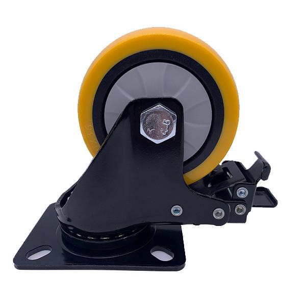 Cheap 3 inch Swivel PU Caster with Brake for sale