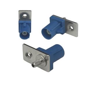 China FAKRA PCB Connector Blue Color C Code Fakra Smb Connectors For Car Gps Antenna on sale