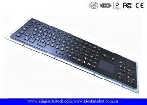 Best IP65 Black Industrial Metal Kiosk Keyboard With Touchpad And Function Keys wholesale