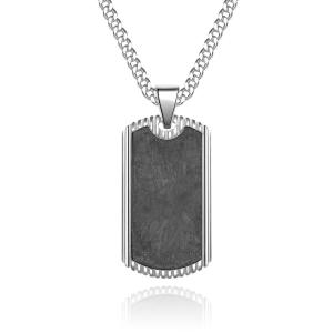 Stainless Steel Blank Diamond Pendants Non Tarnish Necklaces with Link Chain Type