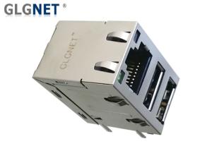 Best High Performance RJ45 Multiple Port Connectors 2 USB Ports For Ethernet wholesale