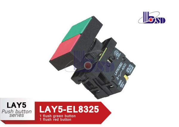 Cheap High Grade Push On Push Off Button Switch 1 Flush Red 1 Flush Green Without Pilot Light for sale
