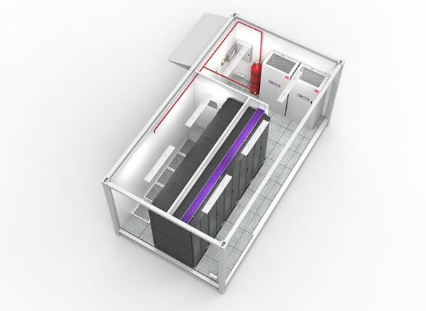 Cheap All In One Computer Room Prefabricated Data Center White for sale