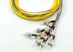FC UPC Single Mode Fiber Jumpers Yellow Color 50dB Return Loss Custom Length